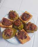 Đậu hủ khổ qua dồn thịt kho