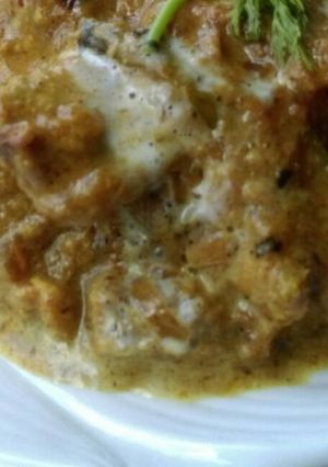 A picture of Methi Chicken.