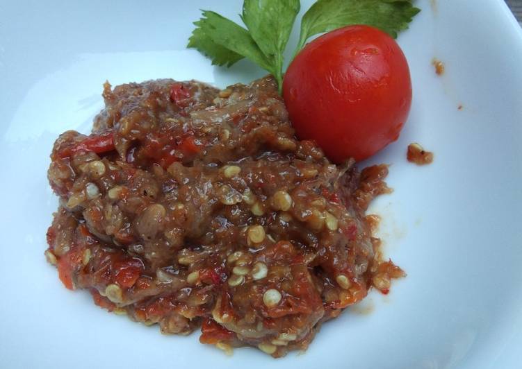 Sambel terasi simple