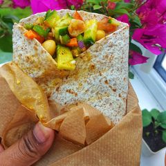 Veggie Chickpea Wrap A picture of Veggie Chickpea Wrap.
