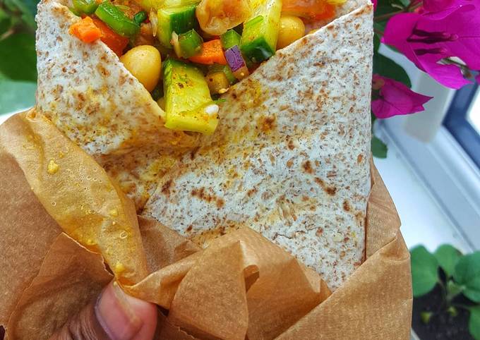 Veggie Chickpea Wrap