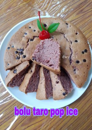 Foto resep 580. Bolu Taro Pop Ice