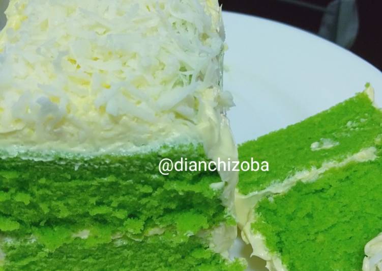 Langkah Mudah untuk Menyiapkan Bolu kukus pandan 2 telur Anti Gagal