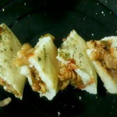 A picture of Pasta stuff kulcha.