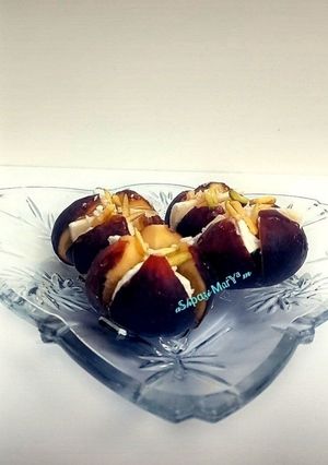 عکسی از دستور دسر انجیر شکم پر