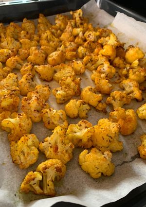 Una foto de Coliflor al horno con especias