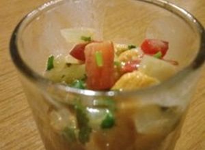 Una foto de Ceviche de erizos