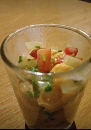 Una foto de Ceviche de erizos