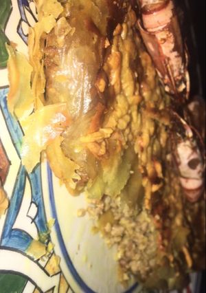 صورة لوصفة بصطيلة المغربية بالكفتة 🌶😍