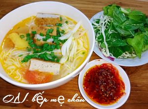 Hình của món Bún chả cá Nha Trang.