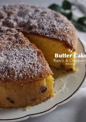 Foto resep Raisin & Cranberry Butter Cake