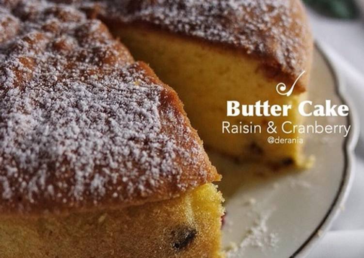 Tutorial memasak Raisin & Cranberry Butter Cake mantap