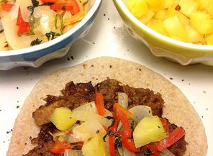 Una foto de Tacos al pastor - receta mexicana
