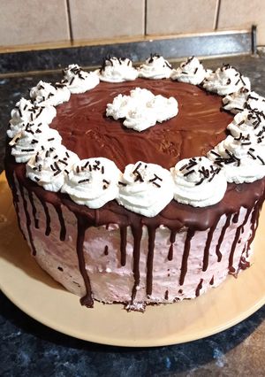 Ribizlis kakaós torta recept fotója