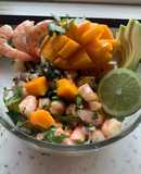 Ceviche de camarón 🍤 con mango