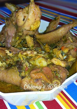 A picture of Chicken pepper soup.