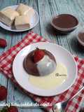 Puding tahu coklat vla vanila