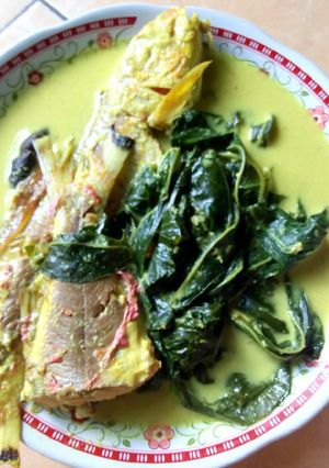Foto resep Gulai ikan daun ubi