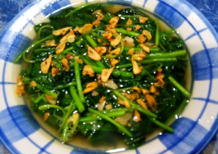 Cah Bayam Bawang Putih