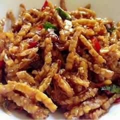 A picture of Orek Tempe Teri Medan.