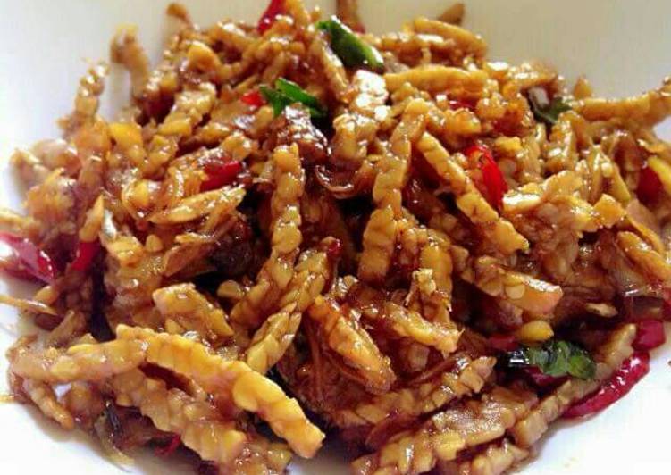 Resep Orek Tempe Teri Medan, Enak Banget