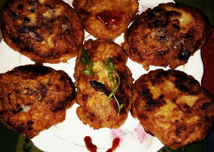 Potato egg and panner cutlets