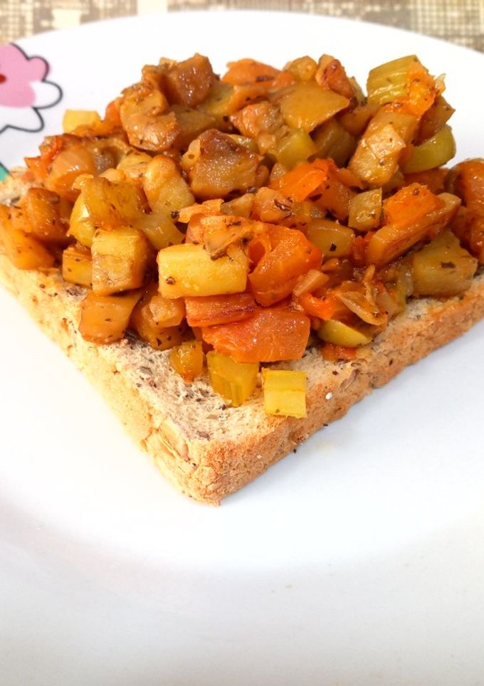 Una foto de Caponata de berenjenas