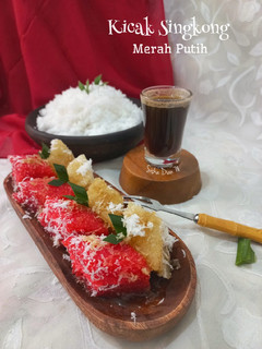 Foto resep Kicak Singkong Merah putih