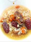 Korean Oyster With Keichi And Red Dates Porridge