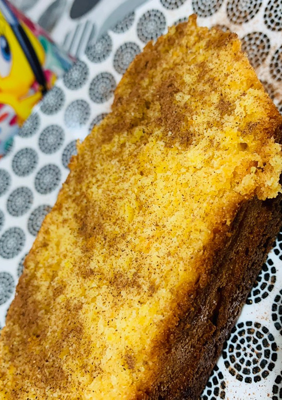 Una foto de Bizcocho de naranja sin huevo