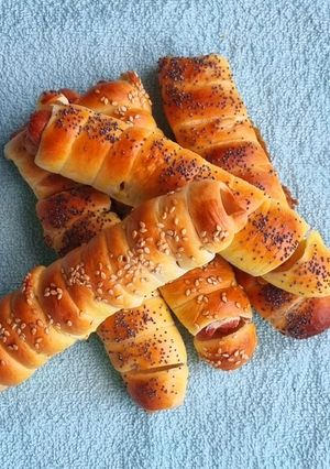 O poză a rețetei Crenvurști în aluat (Covridog).