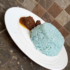 A picture of Sky blue rice.