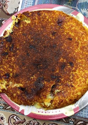 عکسی از دستور ته چین مرغ