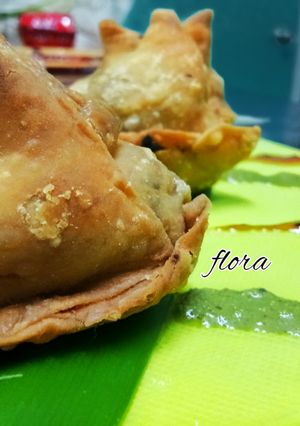 A picture of Aloo samosa.