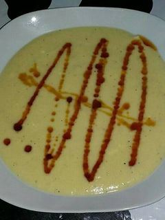 Una foto de Crema de puerros