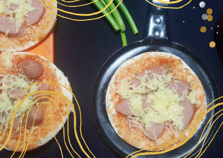 Resep Pizza mini roti tawar Anti Gagal