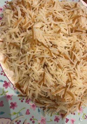 صورة لوصفة الرز بالشعيرية