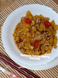 Foto resep Kentang kecap daging cincang