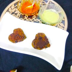 A picture of Paan kababs.