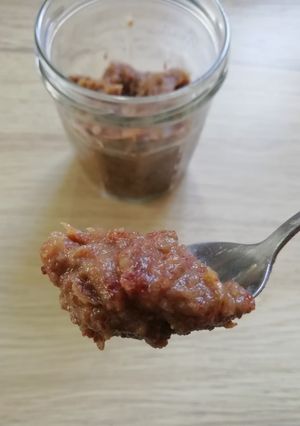 Une photo de Caramel vegan de dattes et peanut butter 🤤 2 ingrédients !!