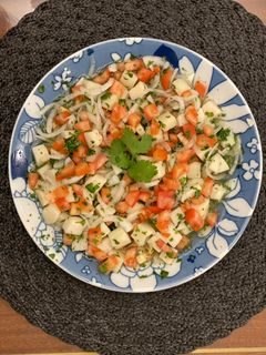 Una foto de Ceviche de palmitos