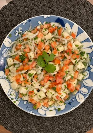 Una foto de Ceviche de palmitos