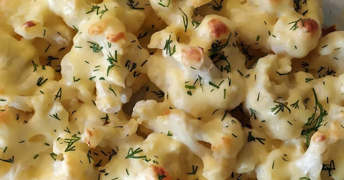 Цветная капуста в сливочном соусе – пошаговый рецепт приготовления с фото