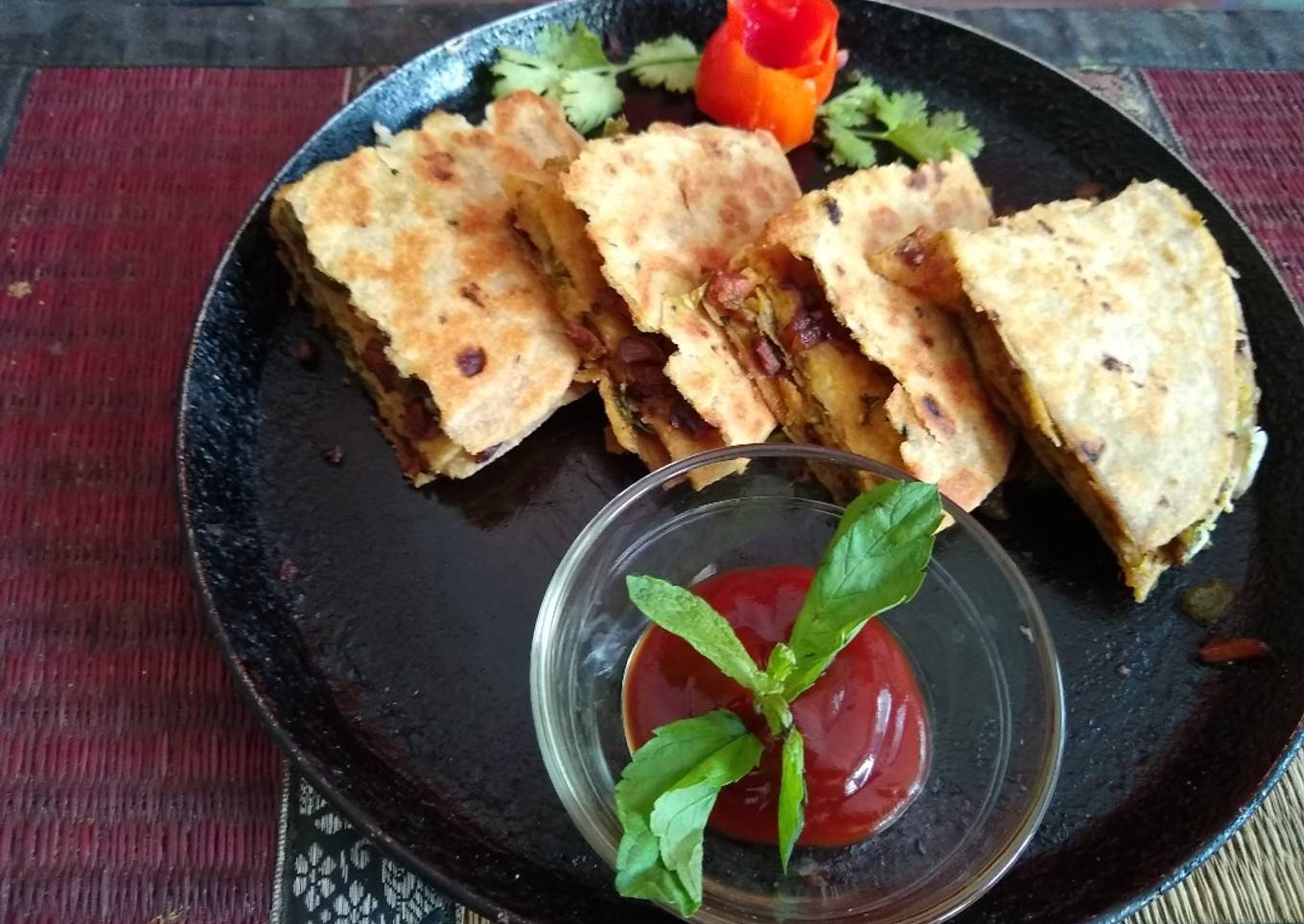 Club paratha sandwich