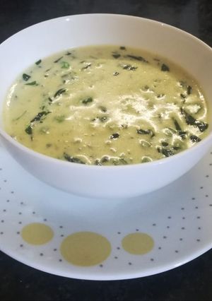 A picture of Methi Matar Malai in Microwave.