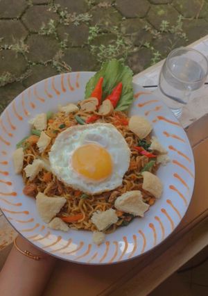 Foto resep Mie Goreng sayur topping sosis jamur