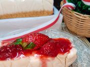 Gambar stroberi cheesecake