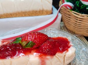 Foto resep Cheesecake Strawberry 🍓