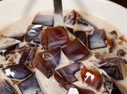 A picture of coffee with sweetened condensed milk