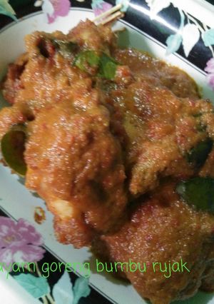Foto resep Ayam goreng bumbu rujak